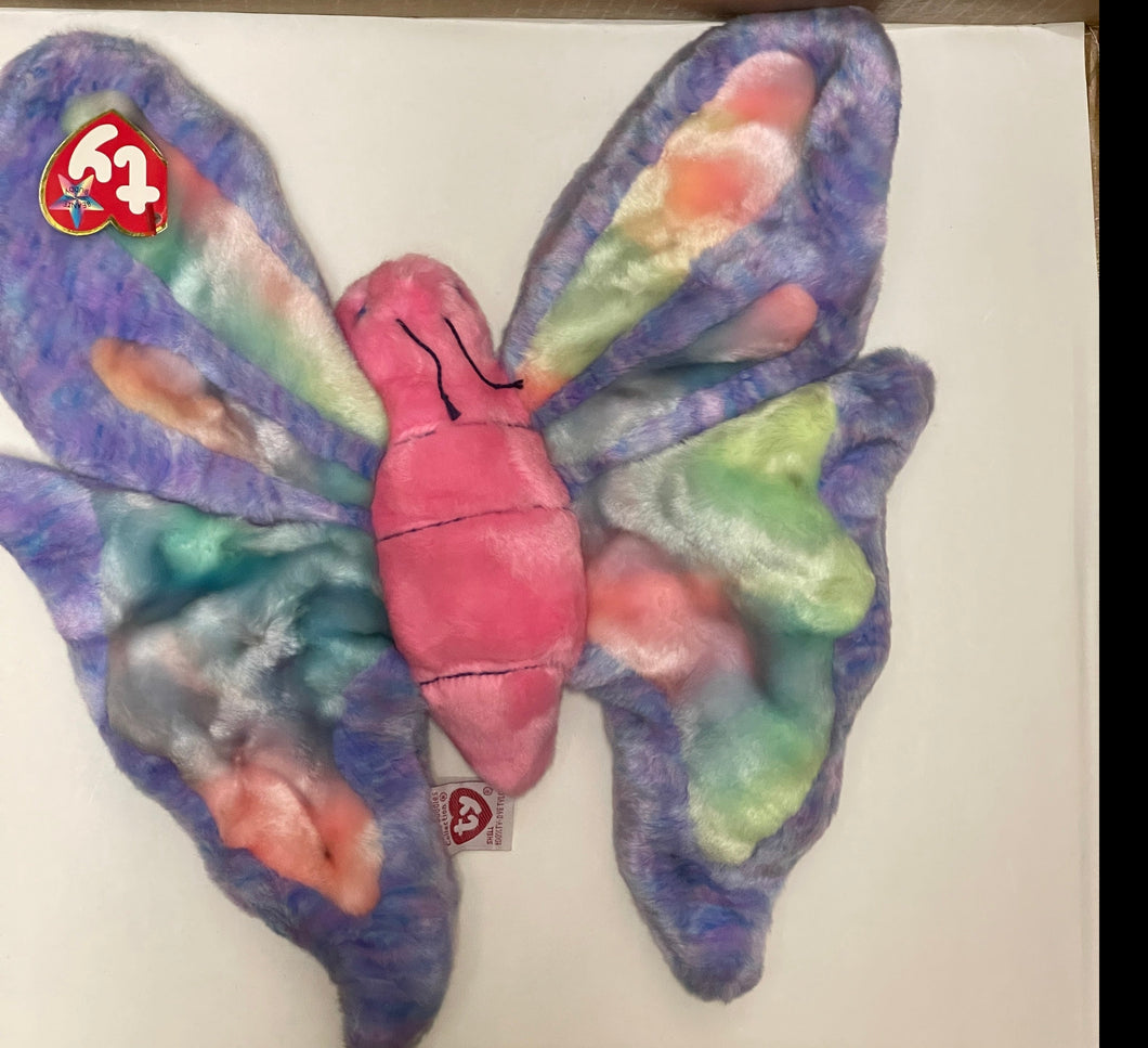 Ty Beanie Buddy Flitter the Tye-dyed Butterfly 11