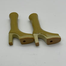 Load image into Gallery viewer, Bratz Doll High Top Tan Olive Boots With Wedge Heel (Pre-owned)
