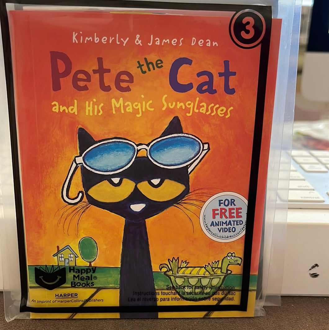 McDonald's 2015 Pete the Cat Magic Sunglasses book Toy #3