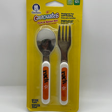 Load image into Gallery viewer, Gerber Graduates Spoon And Fork Set (Rock &amp; Roll Orange)
