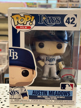 Load image into Gallery viewer, Funko Tampa Bay Rays Pop! MLB Austin Meadows #42 Vinyl Figure
