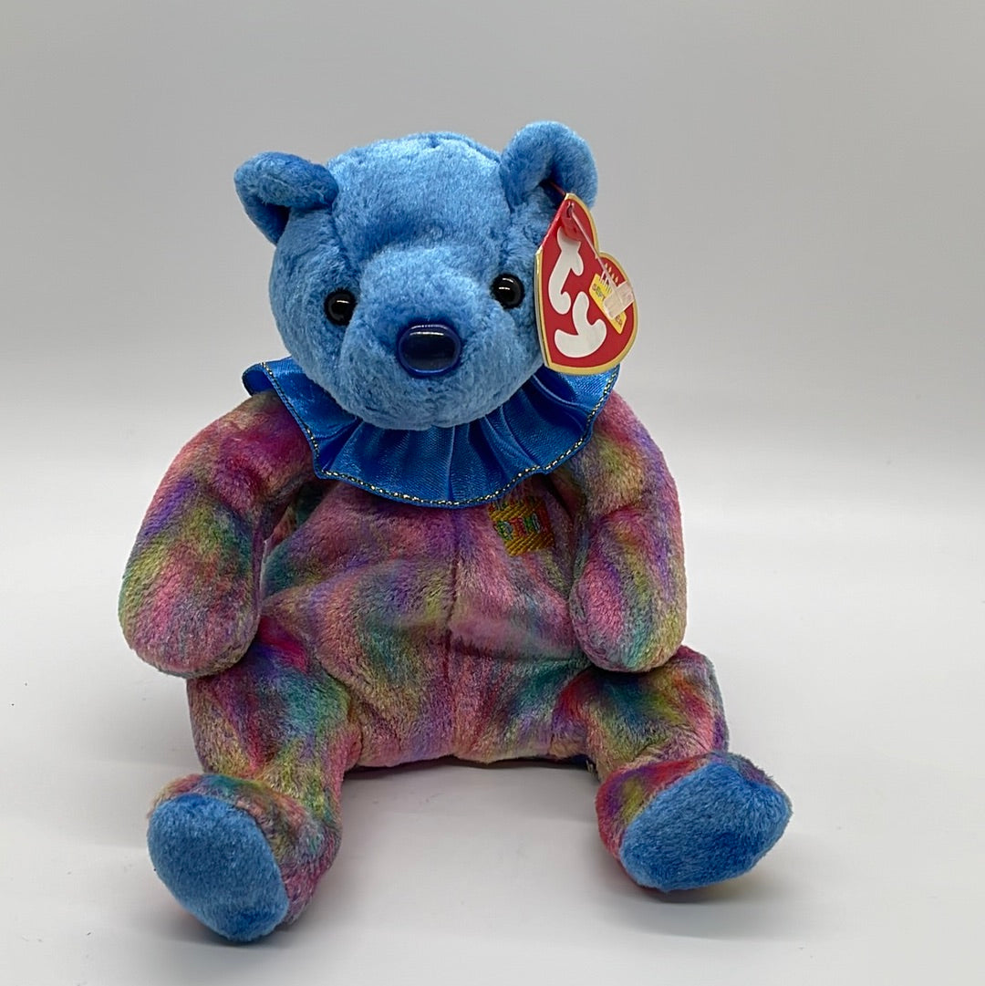 Ty Beanie Babies September Pastel Tie Dye Birthday Bear