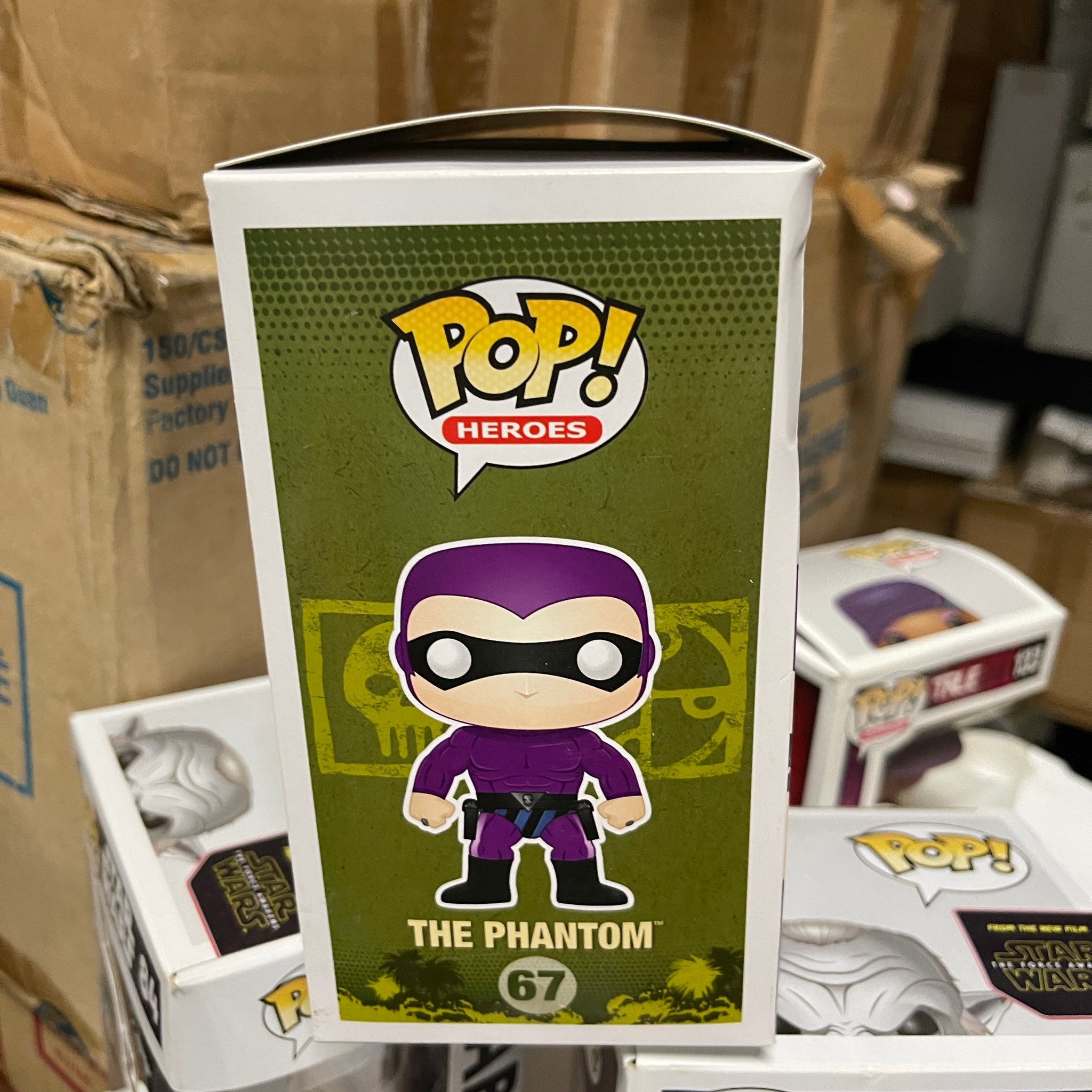 Funko Pop! Heroes: The Phantom Vinyl Toy #67 Damaged Box
