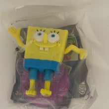 Load image into Gallery viewer, Burger King 2011 Bikini Bottom Souvenir Bobblin&#39; Spongebob Purple Base
