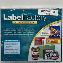 Load image into Gallery viewer, Label Factory Deluxe Software by Art Explosion LDW-CD-SUB 15273 Label Maker
