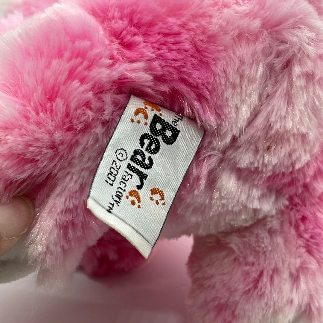 The Bear Factory 2001 Pink Teddy Bear with Angel t-shirt