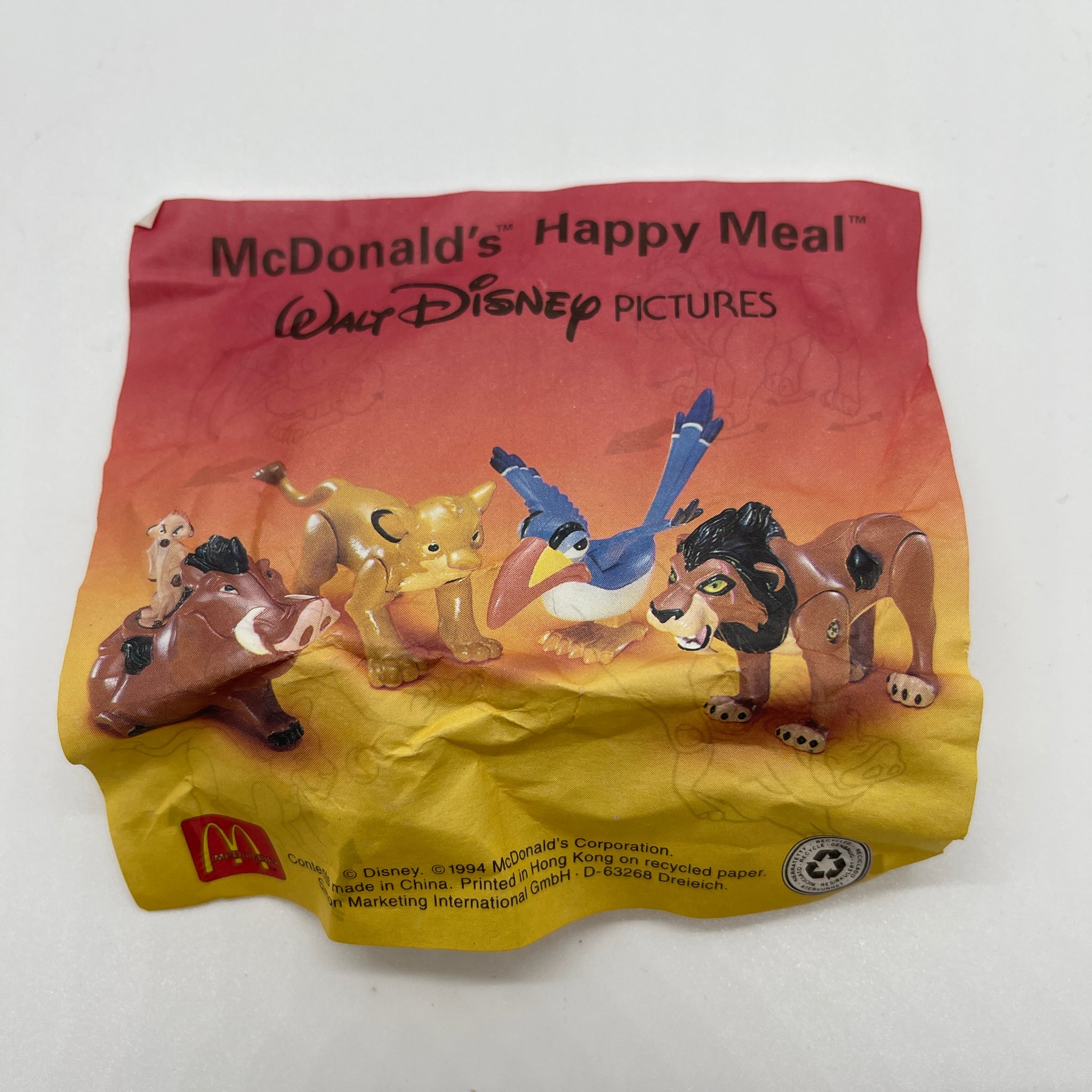 McDonald s 1995 Happy Meal Lion King Pumbaa Timon Toy Figure