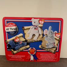 Load image into Gallery viewer, McDonald&#39;s 2000 Ty Teenie Beanie American Trio Lefty the Donkey
