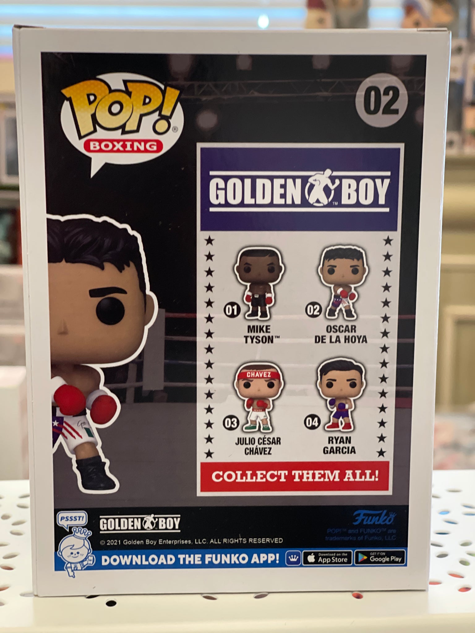 Funko Pop! Boxing Golden Boy Oscar De La Hoya #02 Vinyl Figure