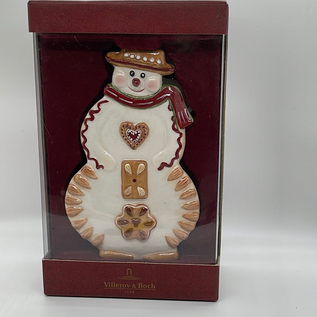 Villeroy & Boch Christmas Ginger Fantasy Candleholder Frosty Snowman #3977