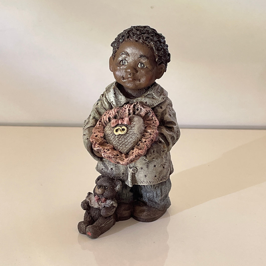 Sarah's Attic 1990 Pug Ring bearer Black Heritage African Americana Figurine (Pre-owned)