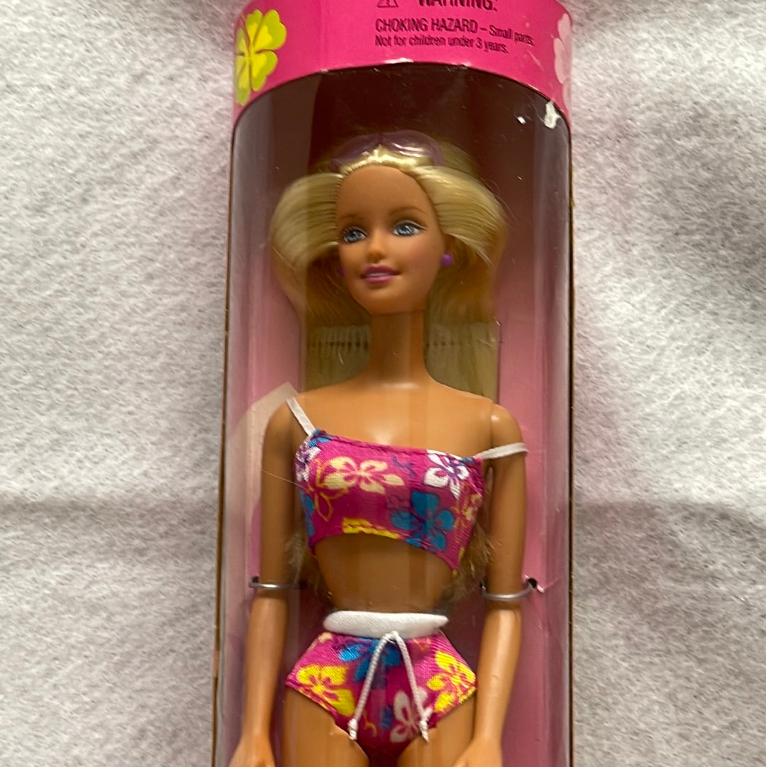 Mattel 1999 Hawaii Barbie Doll Pink Bikini #24614 Box 1