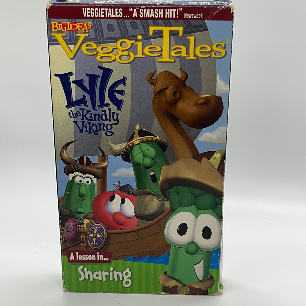 Veggie Tales 2001 Lyle the Kindly Viking A Lesson in Sharing VHS Movie (Pre-owned)