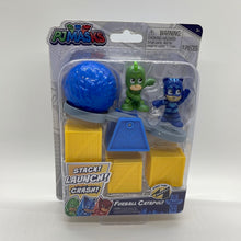 Load image into Gallery viewer, Just Play PJ Masks Furball Catapult Stack Launch Crash Toy Gekko &amp; Catboy
