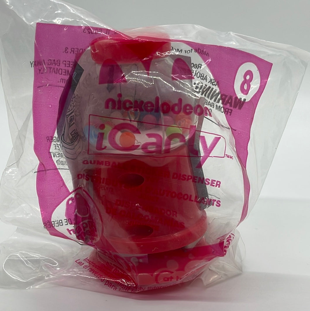 McDonald's 2011 iCarly Gumball Sticker Dispenser #8 Toy