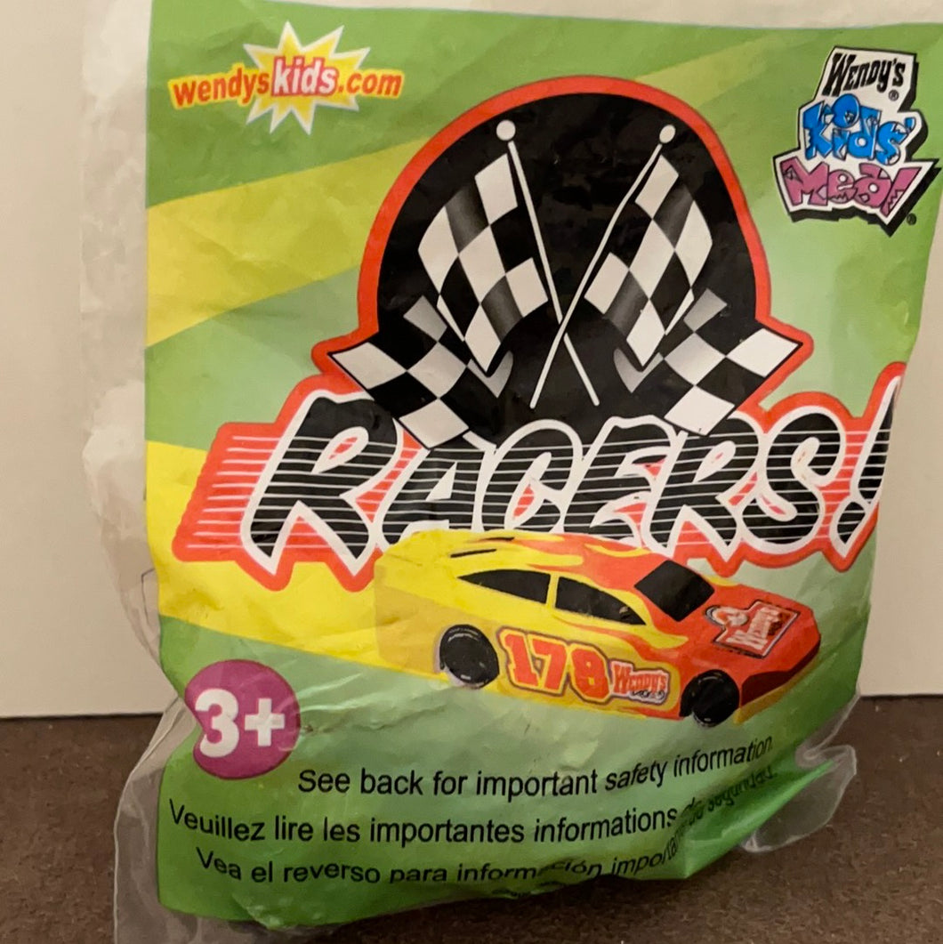 Wendy's Kids Meal Racing Racers Car Toy Gold Motorcycle