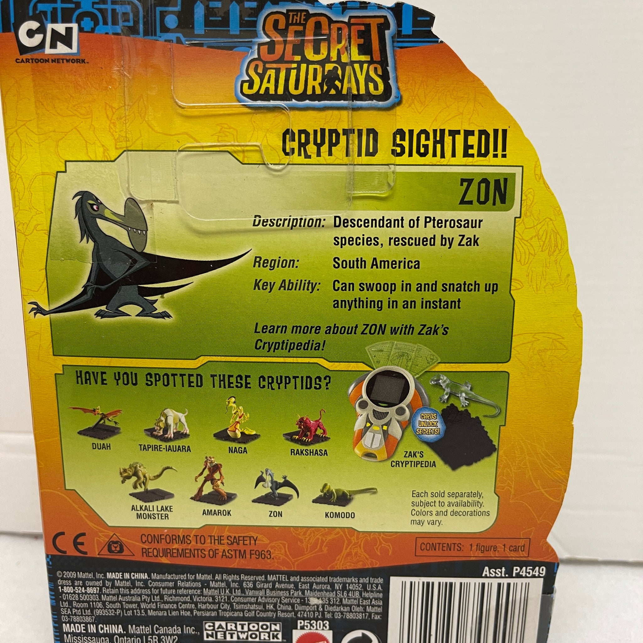 Cartoon Network Secret Saturdays Cryptid ZON Figures – Groovy61crafts