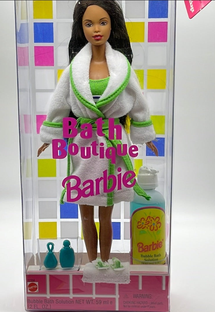 Mattel 1998 Bath Boutique Barbie African American Doll #22358