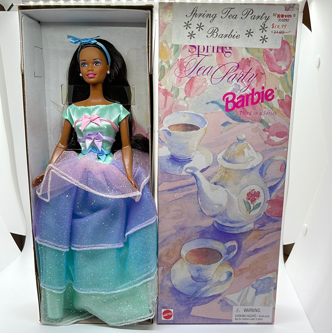 Mattel 1997 Avon Spring Tea Party Barbie African American Doll #18657