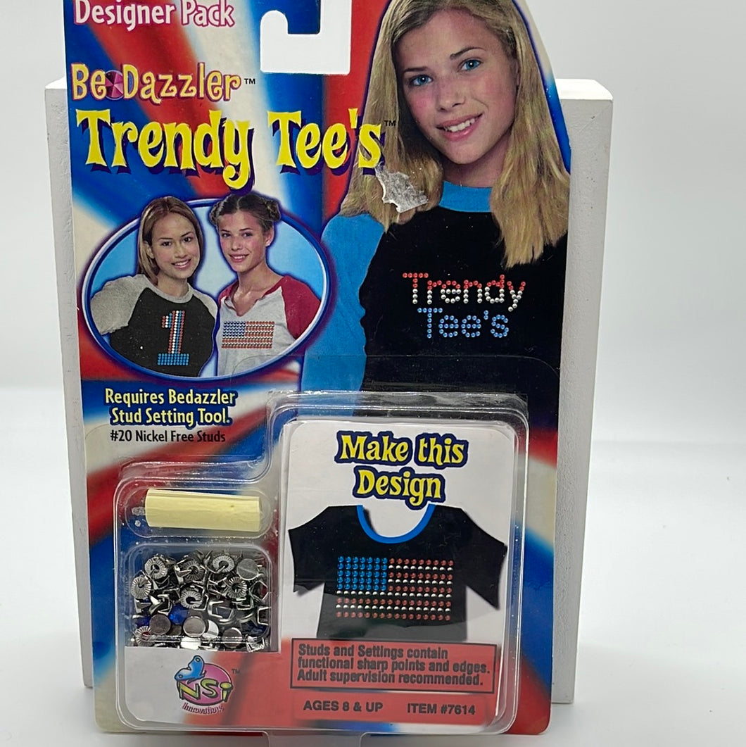 Vintage 2001 BeDazzler Trendy Tee's Designer Garment Stud Pack USA Supplies