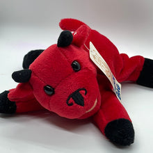 Load image into Gallery viewer, Fiesta 7.5&quot; Red Bull Bean Bag Plush Stuffed Animal A6007 Go Bulls! (Pre-owned)
