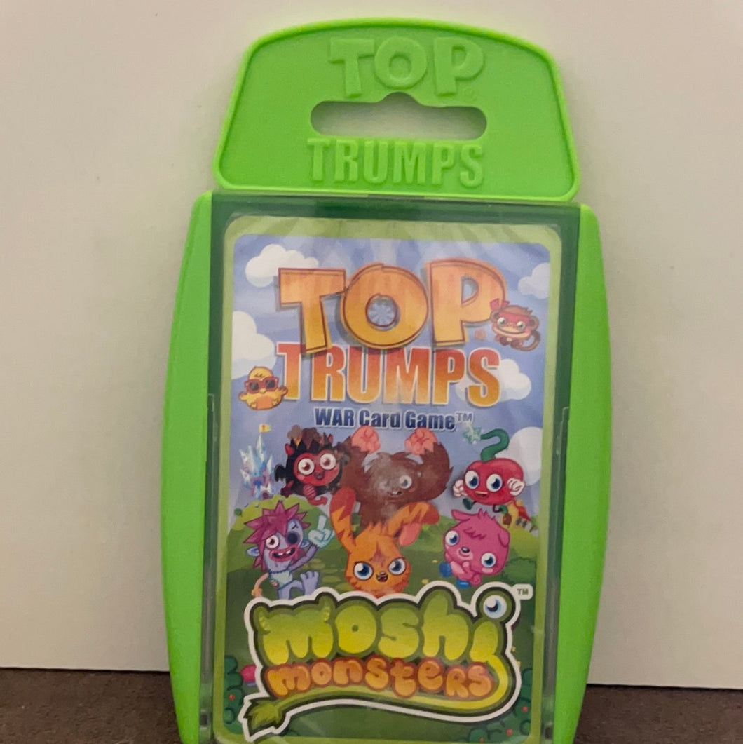 Top Trumps Playing Card Game Moshi Monsters War Card Game