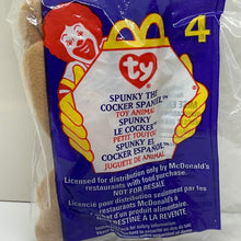 Load image into Gallery viewer, McDonald&#39;s 1999 Ty Teenie Beanie Spunky the Cocker Spaniel Toy #4
