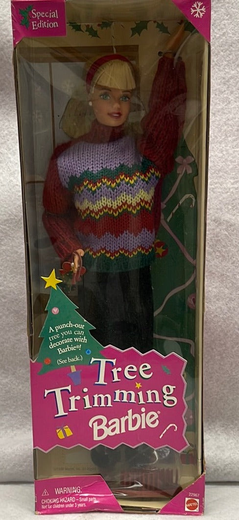 Mattel 1998 Holiday Tree Trimming Barbie Doll Special Edition #22967