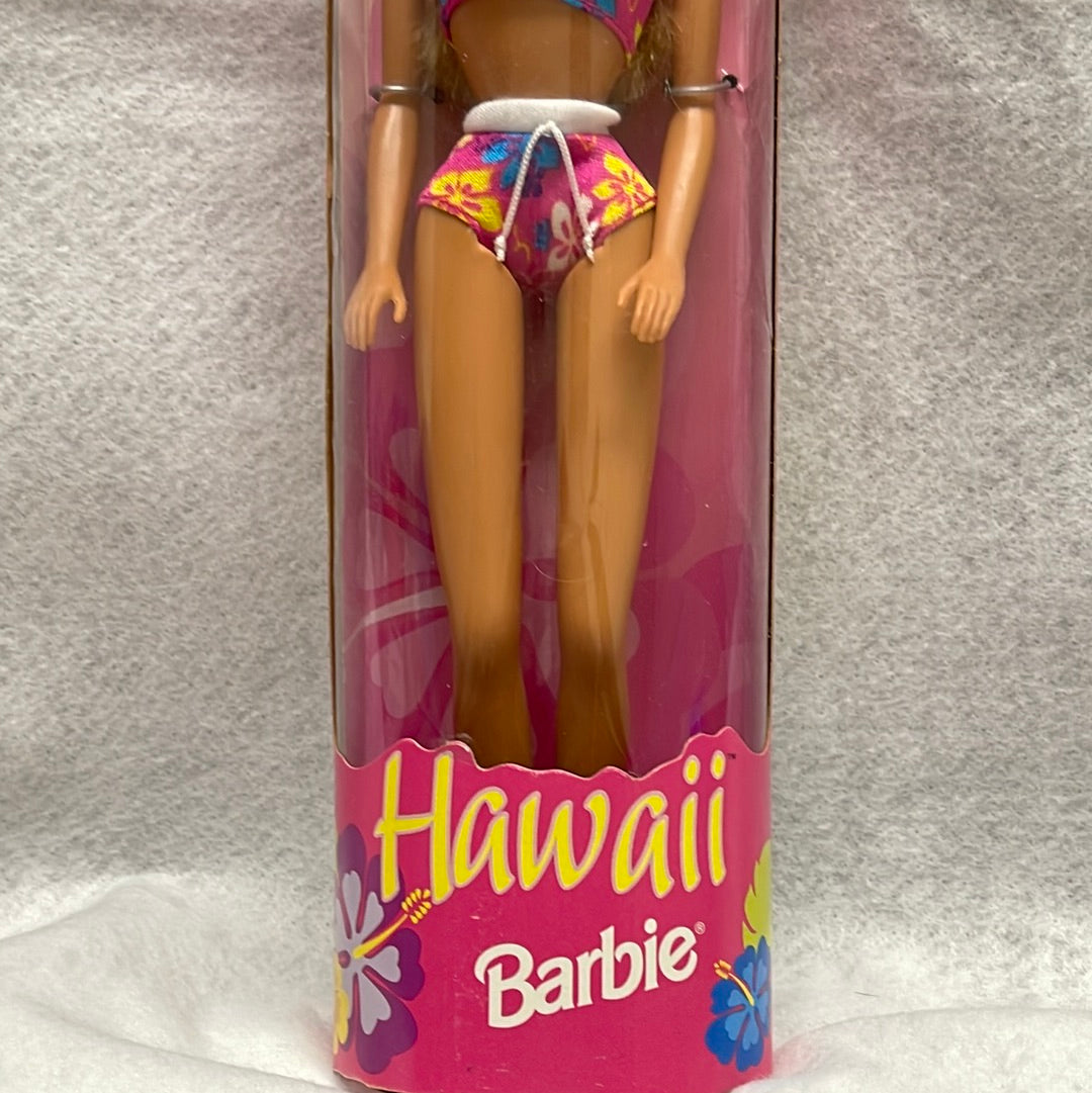 Mattel 1999 Hawaii Barbie Doll Pink Bikini #24614 Box 1