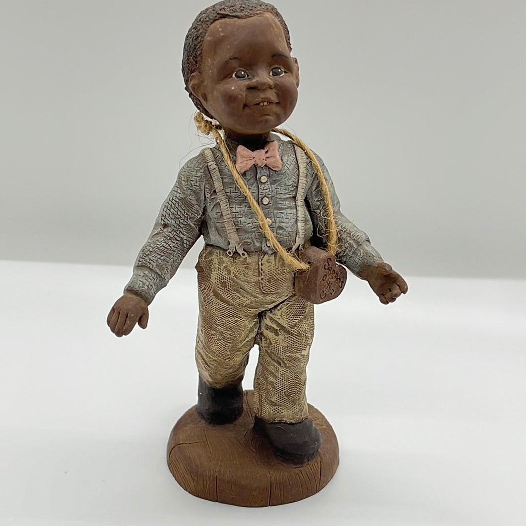 Sarah's Attic 1990 Percy African American Figurine Limited Edition #974/5000 (Pre-owned)