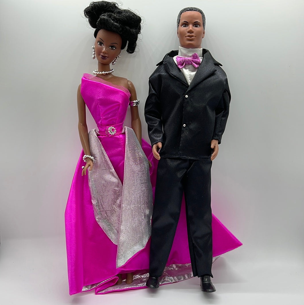 Integrity Toys 2000 Janay & Jordan Evening Formal African American Doll Set