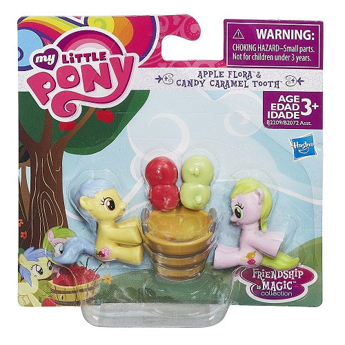 My Little Pony Frienship is Magic Apple Flora & Candy Carmel Tooth NEW
