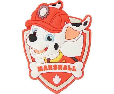Marshall Paw Patrol Jibbitz™ will fit in Clog type shoes with holes Badge Shoe Charms
