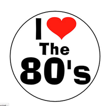 Load image into Gallery viewer, Retro Flashback - I Love the 80&#39;s Pin Button (1 inch)
