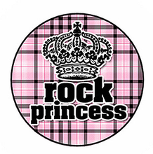 Load image into Gallery viewer, Retro Flashback - Rock Princess Pin Button (1 inch)
