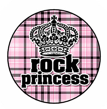 Retro Flashback - Rock Princess Pin Button (1 inch)