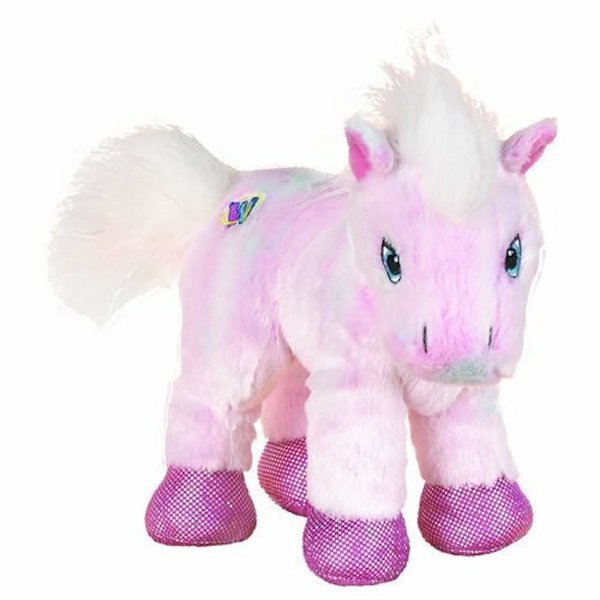 Webkinz Pink Pony Horse Metallic Feet HM117 Plush Toy with code