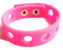 Load image into Gallery viewer, Pink Wristbands for Shoe Charms Adjustable Bracelets -  7&quot; or 8&quot; (Set of 2)
