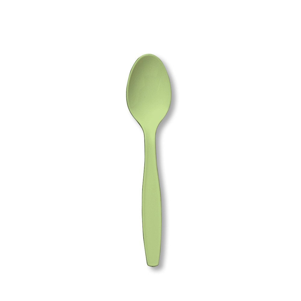 Touch of Color Premium Cutlery Spoons 50 Count - Pistachio