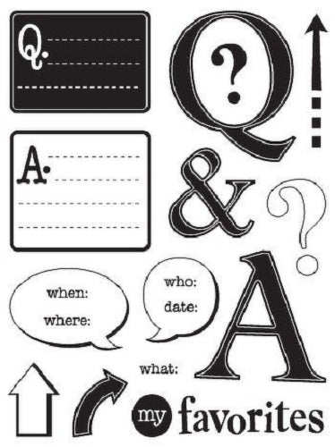 Kelly Panacci Clear Stamps - Q & A Dates Classroom