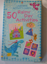 Load image into Gallery viewer, Usborne 2005 Rainy Day Activities 50 Cards Craft Project Ideas (Pre-owned)
