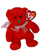 Load image into Gallery viewer, Ty Beanie Baby Hark Red Angel Teddy Angel Wings Christmas Bear
