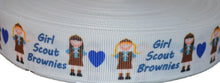Load image into Gallery viewer, Little Girls Brownies 7/8&quot; Ribbon 3 yards

