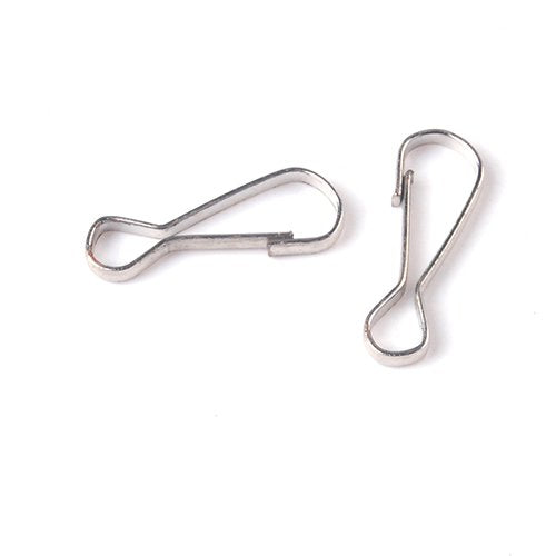 Lanyard Snap Hooks Nickel-plated Purse Zipper Pulls (Set of 50pcs) 3/4
