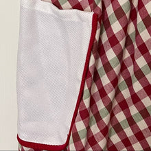 Load image into Gallery viewer, Holiday Christmas Cardinal Red Bird Kitchen apron Gingham Plaid
