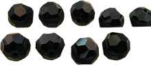 Load image into Gallery viewer, Crystals beads Jet, Black 12mm Round #5000 4pcs Beading Supplies
