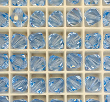 Load image into Gallery viewer, Crystals beads Light Sapphire (211) 10mm Bicone #5301 6pcs Beading Supplies
