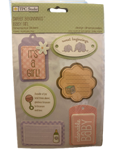 Load image into Gallery viewer, TPC Studio Sweet Beginnings Baby Girl Stickers Dimensional Stickers #2011088
