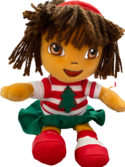 Ty Beanie Baby Dora the Explorer Holiday Plush Doll