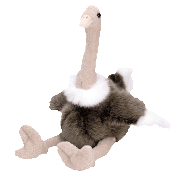 Ty Beanie Buddy Stretch The Ostrich (Retired)